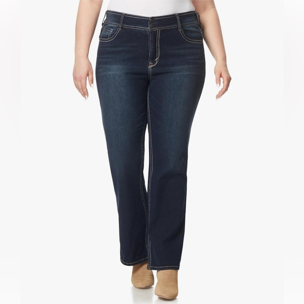 WallFlower Luscious Curvy Bootcut Jeans for Women Mid-Rise  Stretch Denim Sz 24S